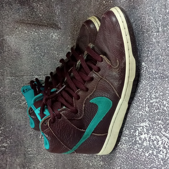 Nike Dunk Premium SB Deep Burgundy/Aquamarine 313171 601 Size 9 - Picture 2 of 12